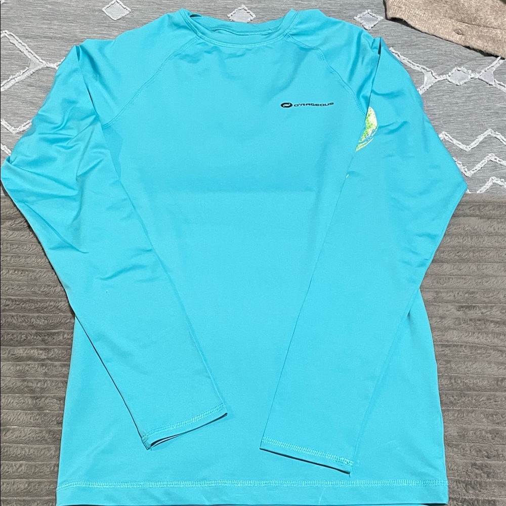 O'Rageous Men's Blue Rash Guard